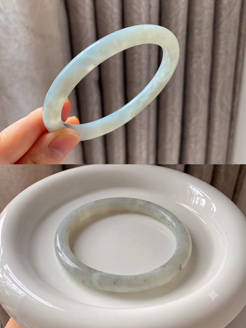 Vòng Ngọc Liền Băng Ngọc Trắng (M30)
