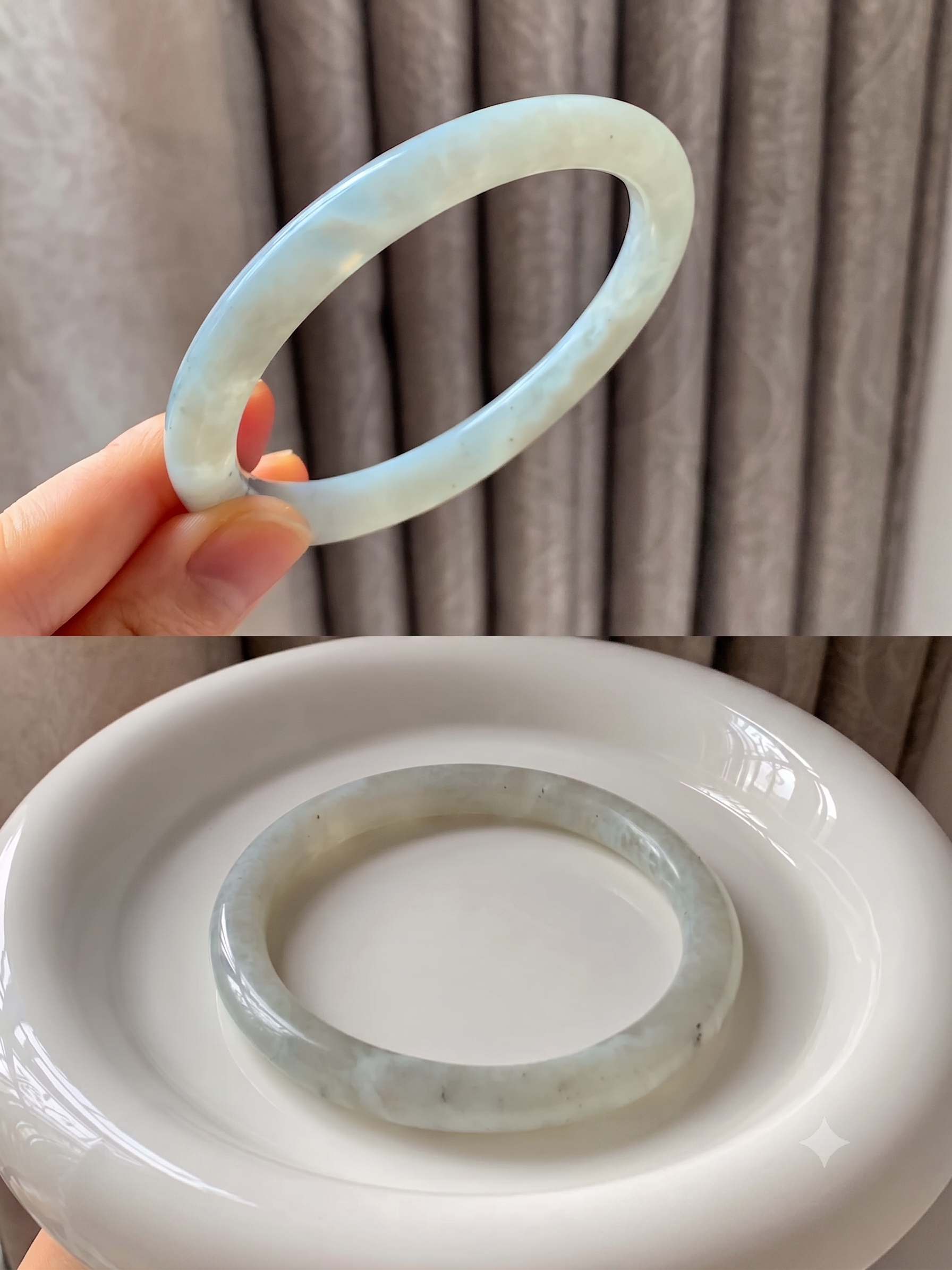 Vòng Ngọc Liền Băng Ngọc Trắng (M30)